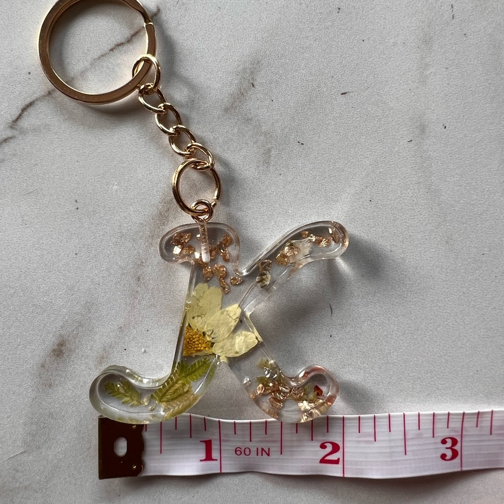 Handmade Initial Keychain | Letter K - Picture 4 of 4